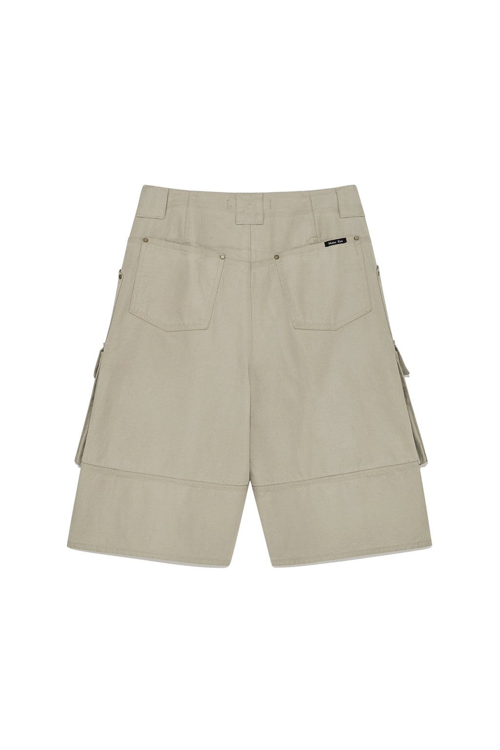 Matinkim Coated Cotton Bermuda Pants For Men IN Beige
