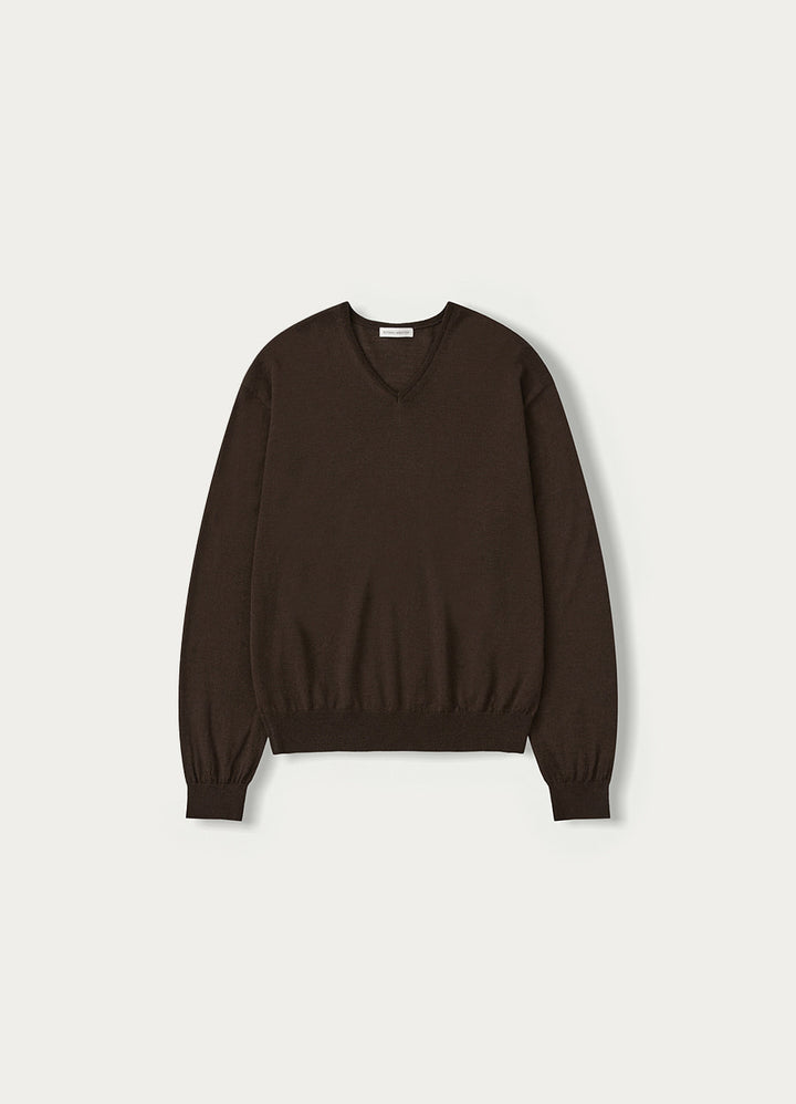 Nothing Written Foyer v-neck pullover (Brown)