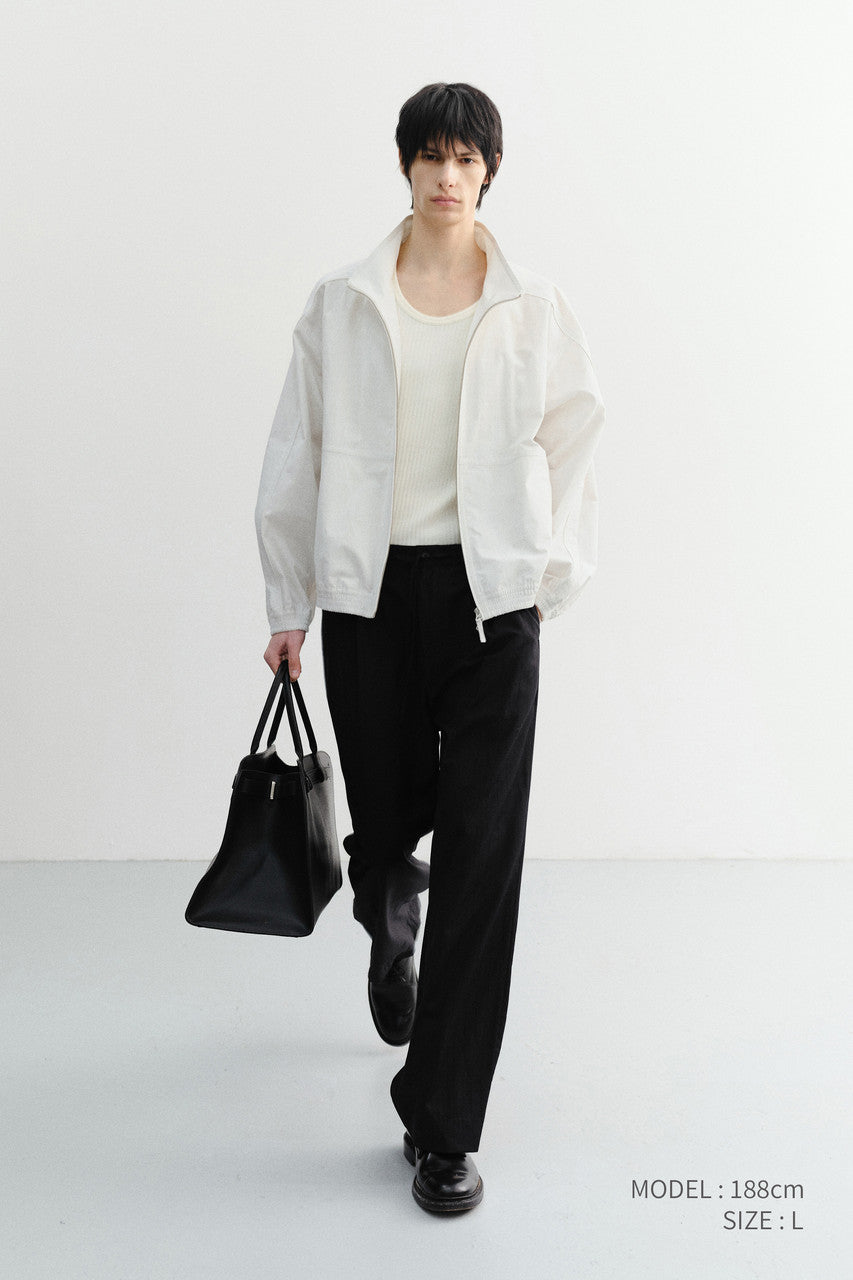Dunst Lounge Wool Slacks Black Stripe