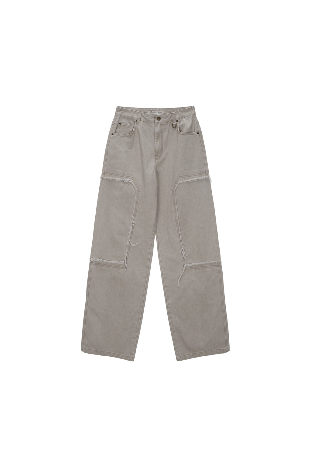 Matinkim Double Knee Cotton Denim Pants For Men IN Beige