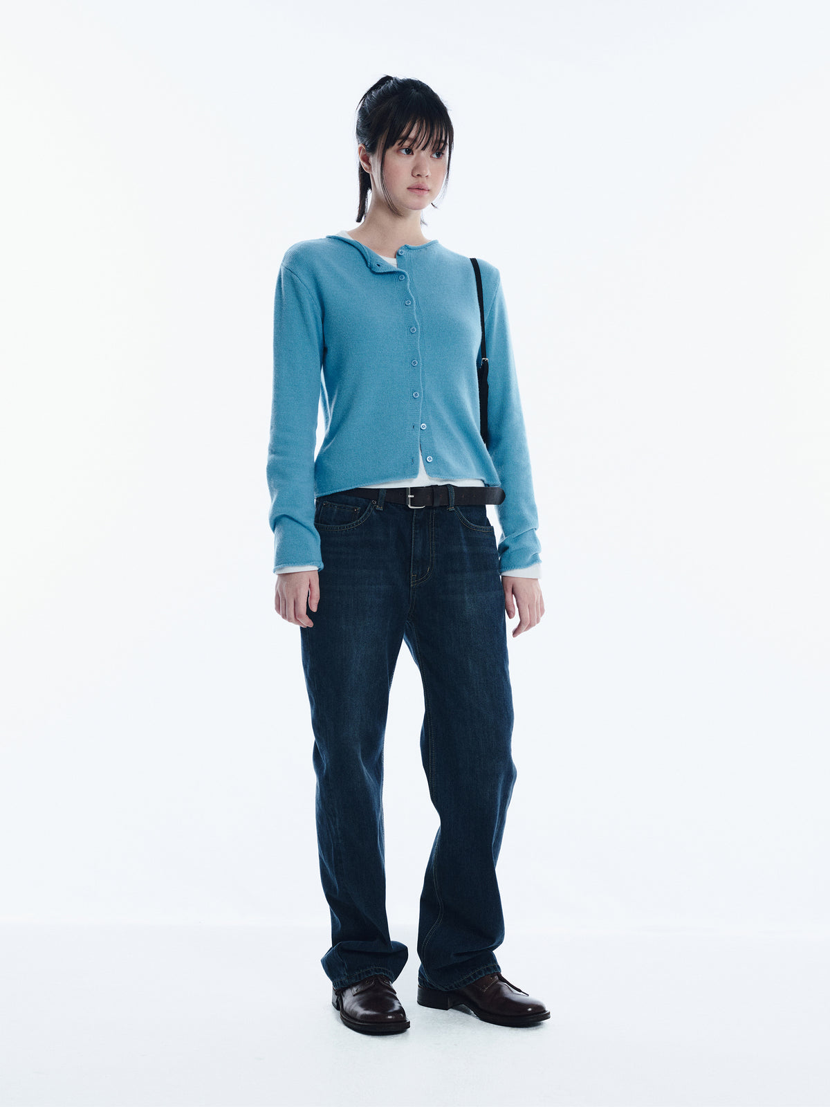 Low Classic Fleece Lined Mid-Rise Jeans Mid Blue