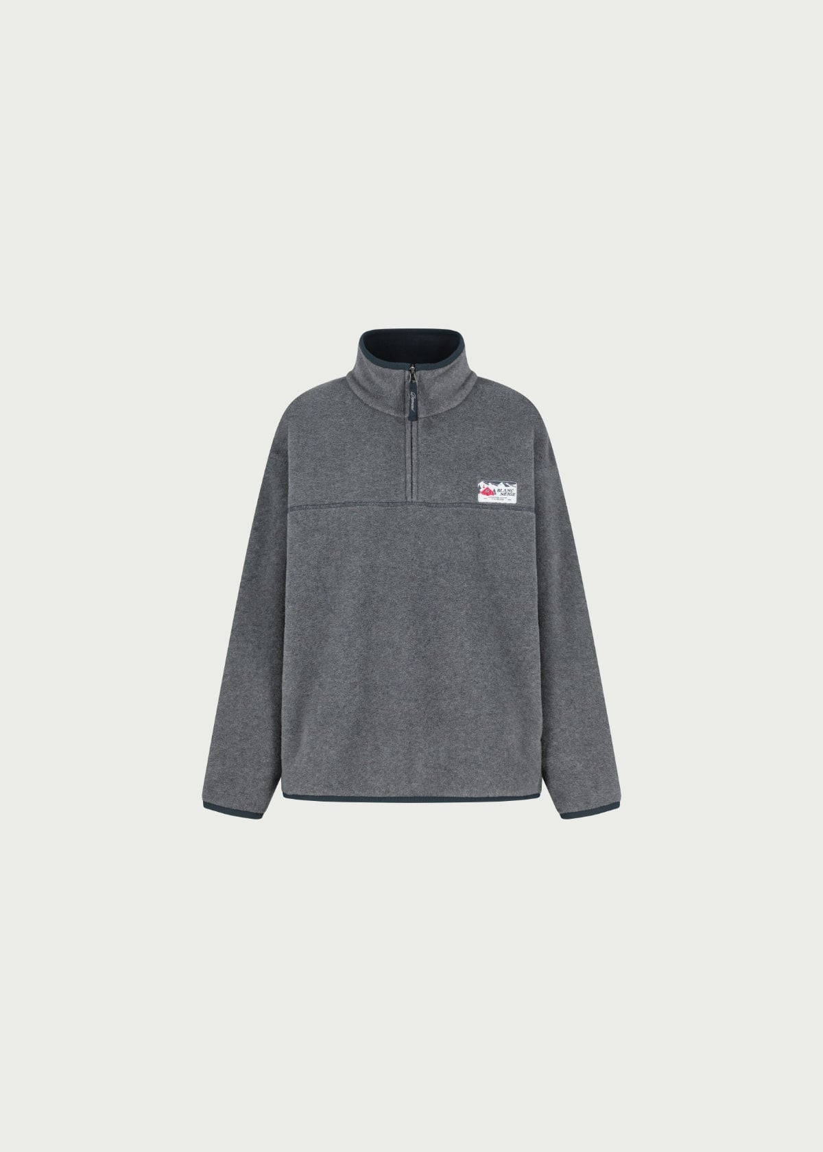 Depound fleece half zip up - grey