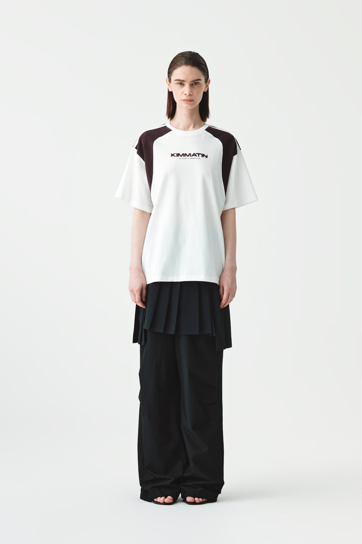 Matinkim Matin Kim Sporty Block Oversize Top IN White