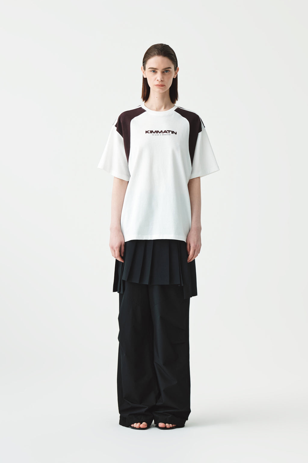 Matinkim Matin Kim Sporty Block Oversize Top IN White