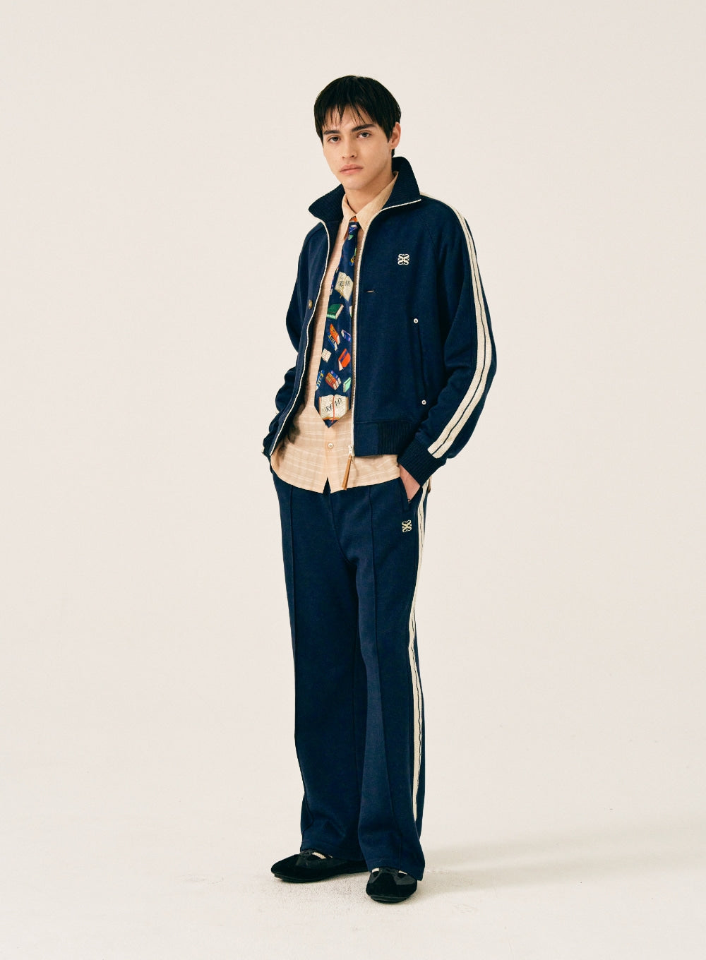 [satur] Lawton All Day Track Pants - Classic Navy