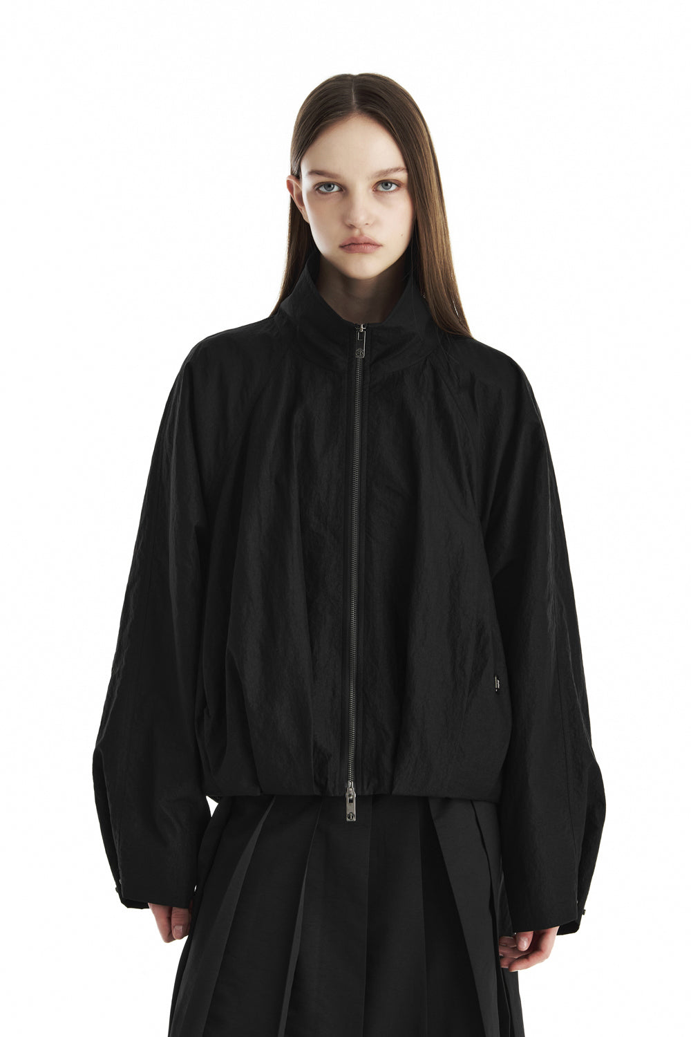 Treemingbird High-Neck Balloon Jumper Black