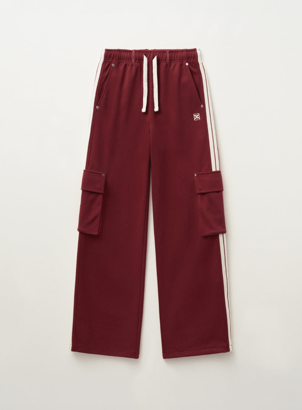 [satur] (W) Lawton Cargo Track Pants - Burgundy