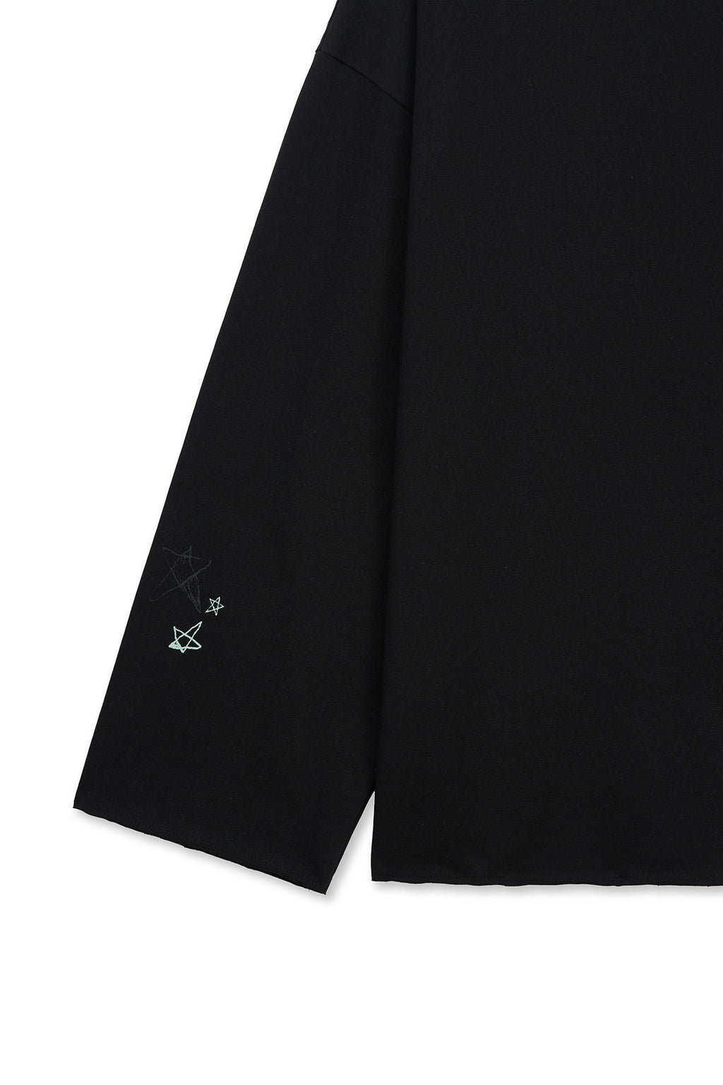 Matinkim Raw Hem Finished Boat Neck Top IN Black