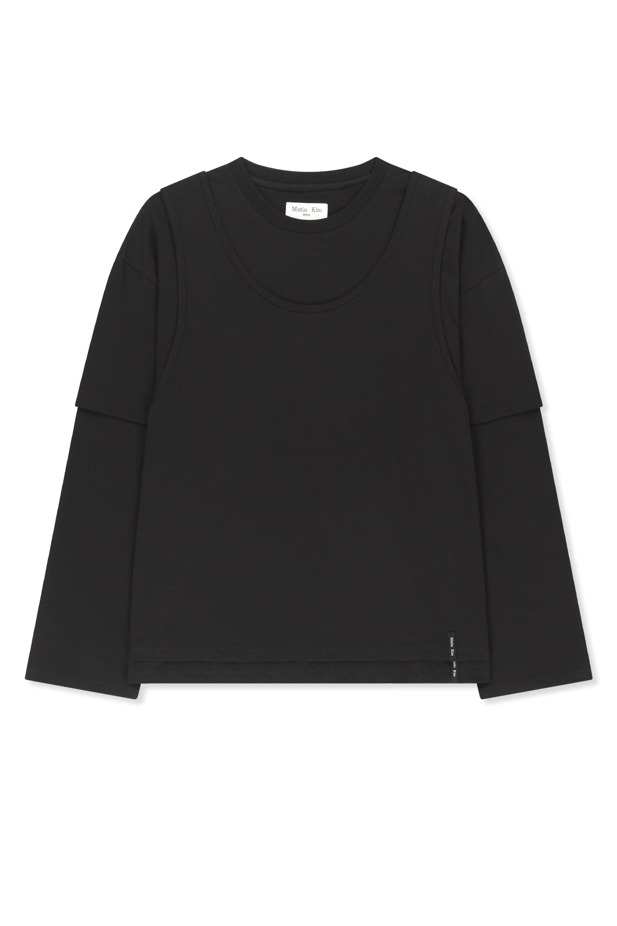 Matinkim Cross Back Layered Top IN Black