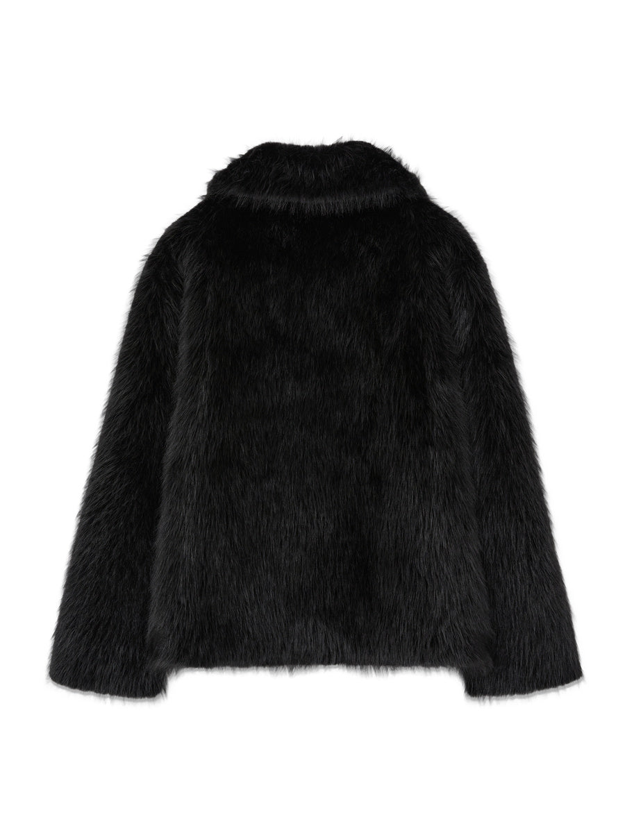 GLOWNY G Mix Fur Jacket (Black)