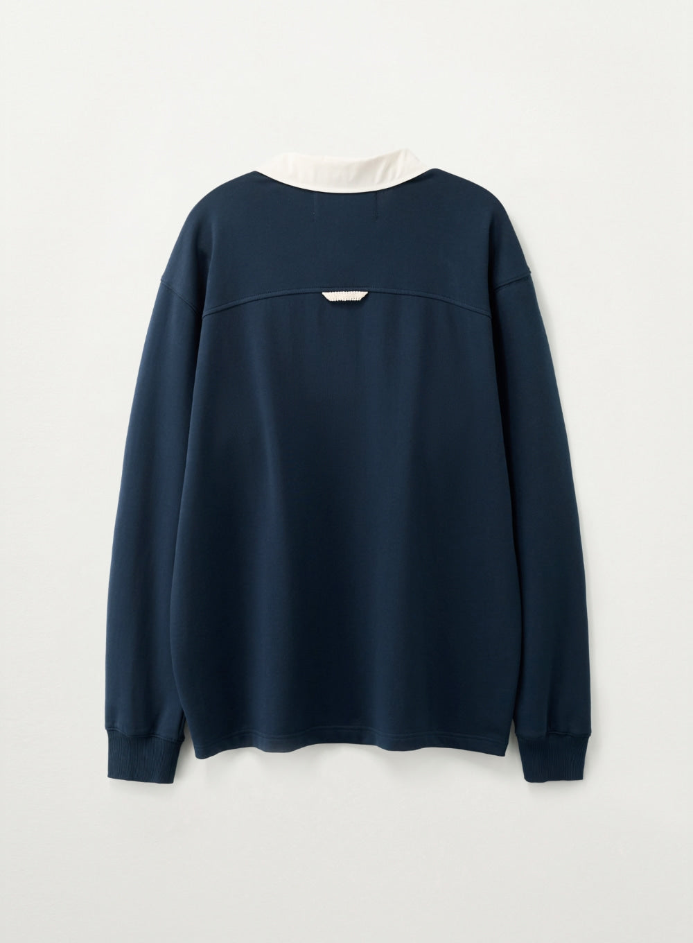 Satur Crest Logo Rugby Long Sleeve - Navy