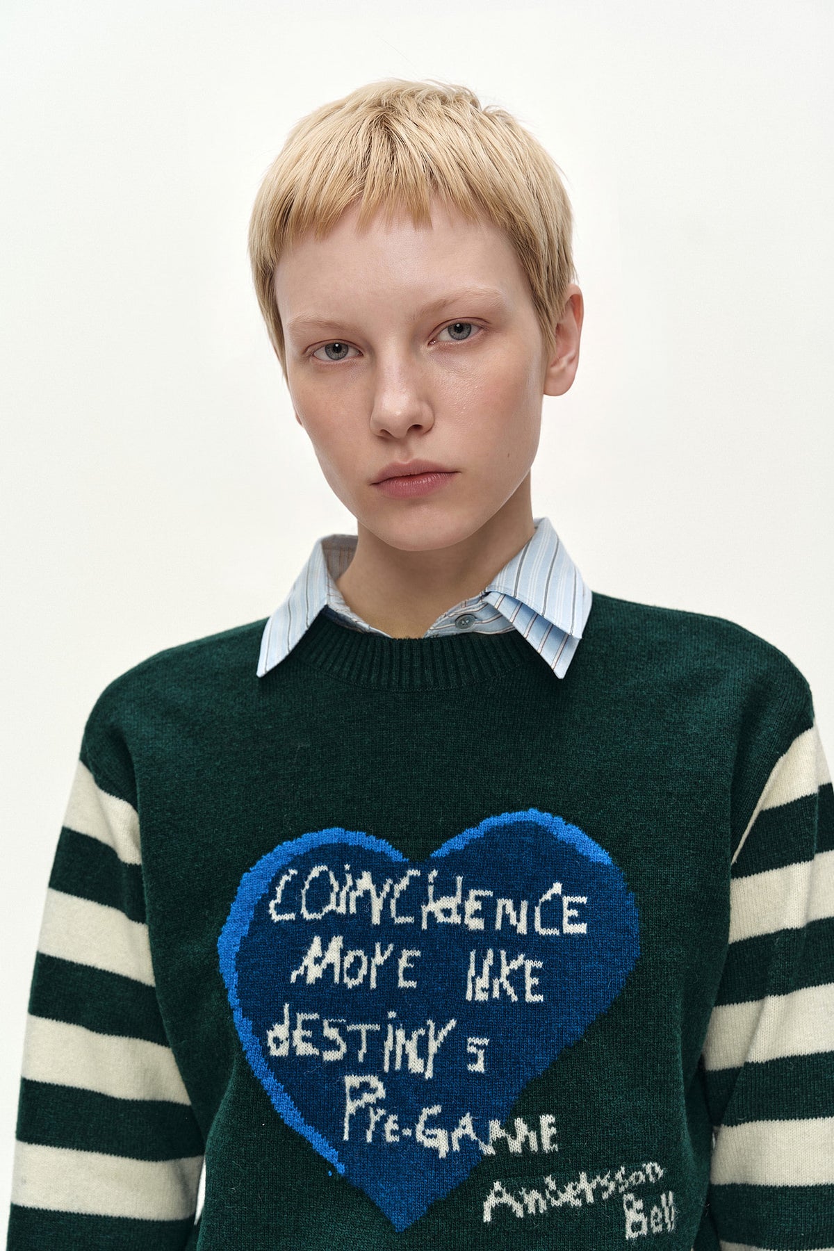 Andersson Bell 26 Girl'S Heart Message Crew-Neck Sweater