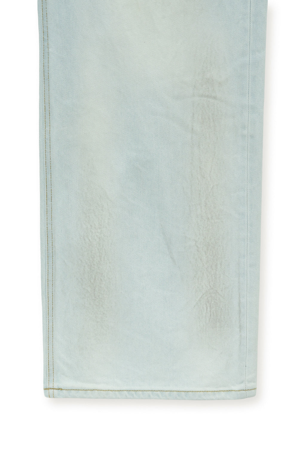[matinkim] DIRTY WASHED DENIM PANTS FOR MEN IN LIGHT BLUE