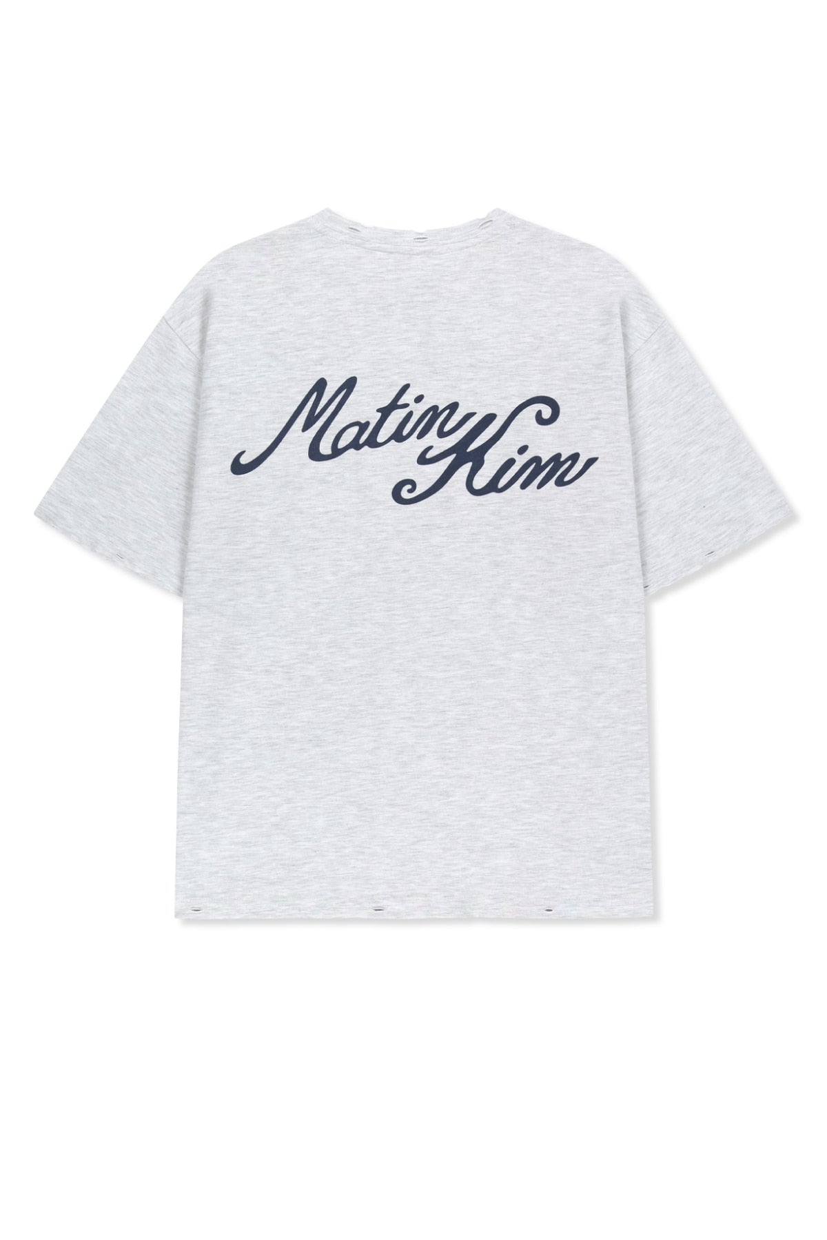 Matinkim Calligraphy Back Logo Pocket Top IN Light Grey