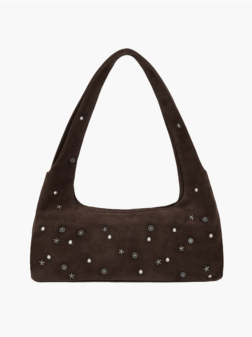 Margesherwood Halter Hobo choco brown studded suede