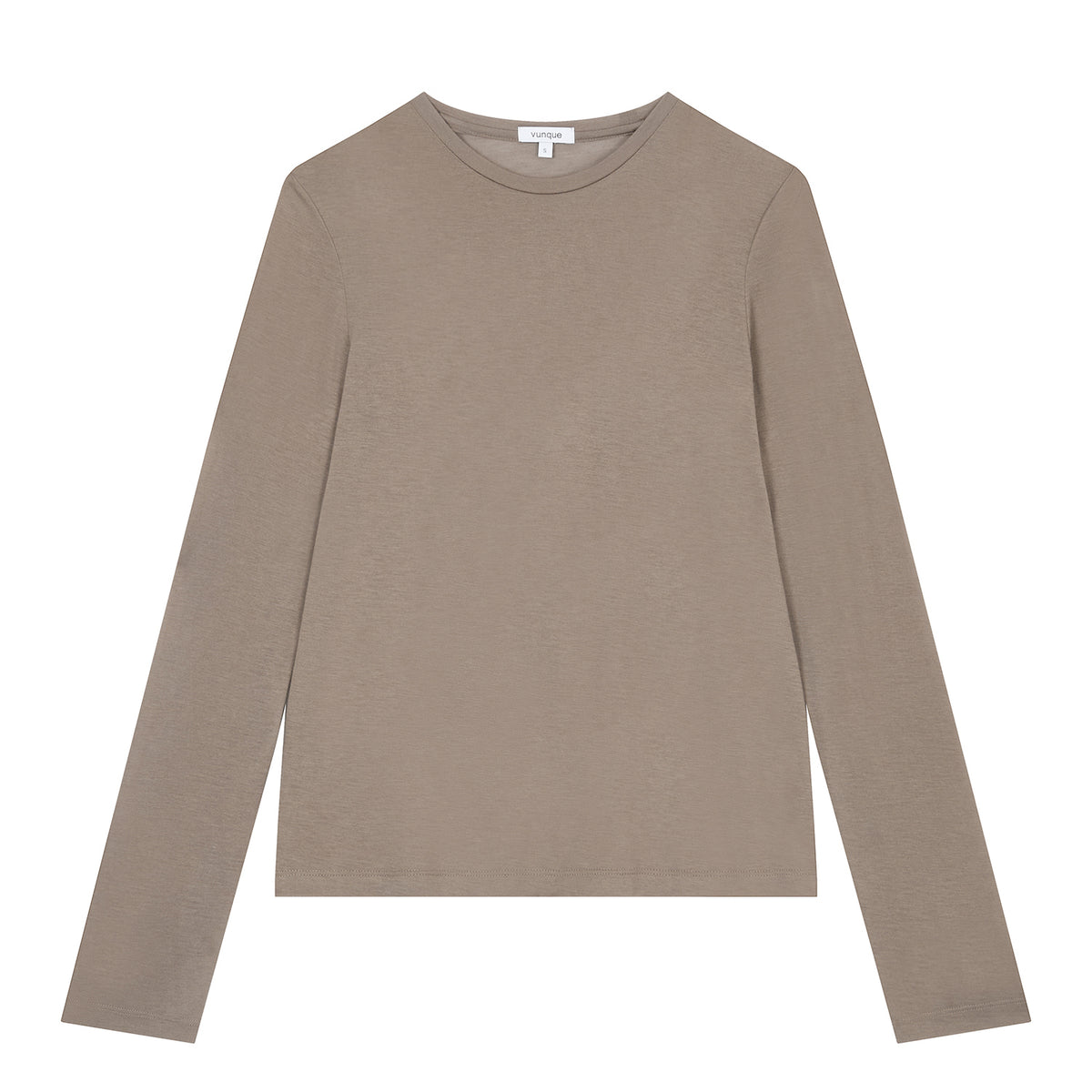 Vunque Romantic Goth Layered T-shirt Charcoal Beige