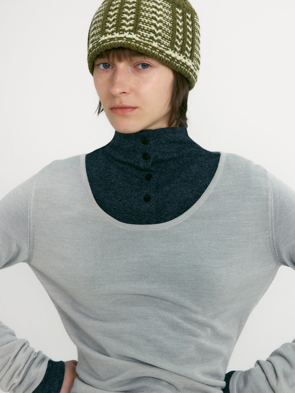 [low_classic] Jacquard Knit Beanie
Khaki