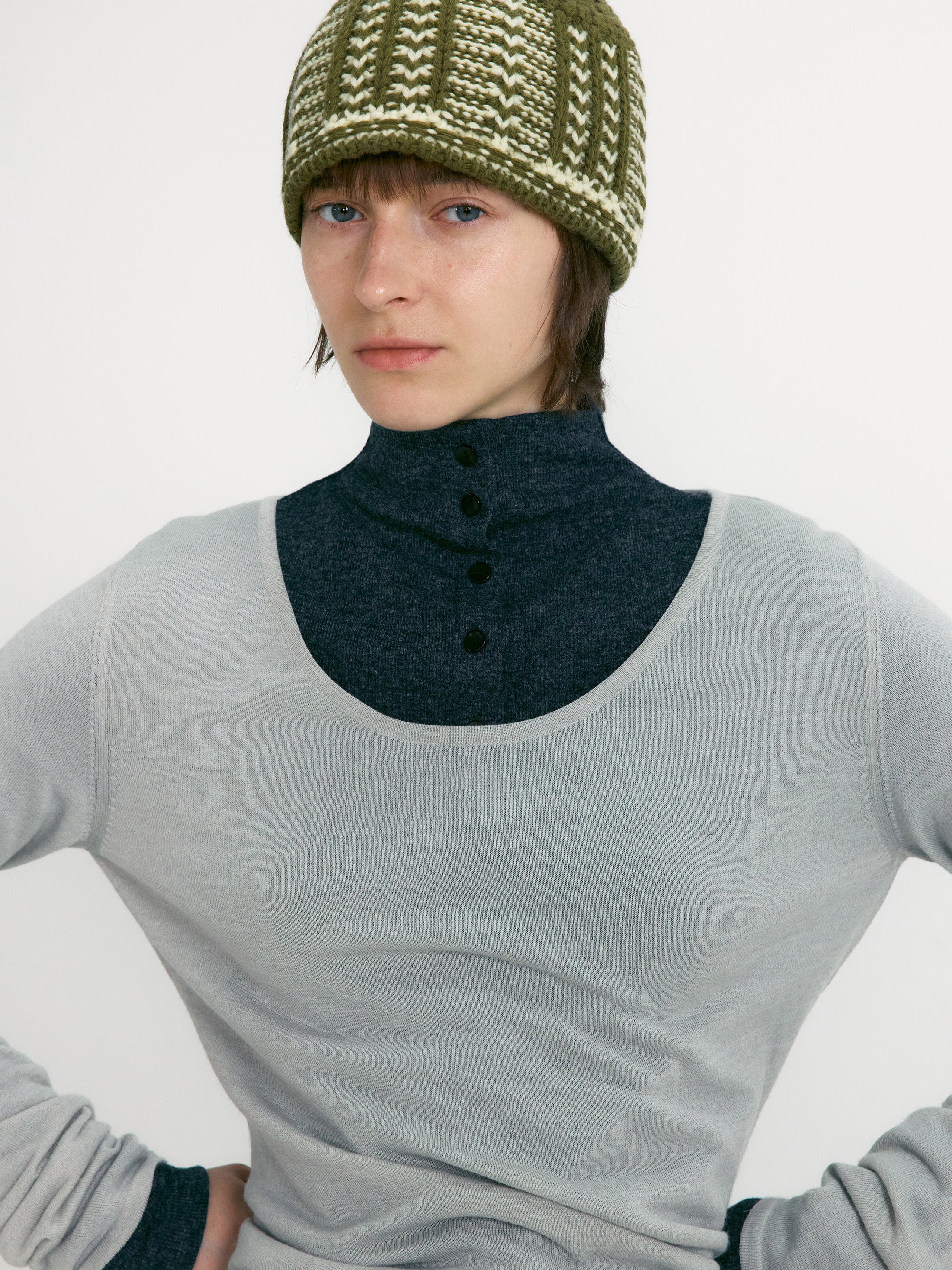 [low_classic] Jacquard Knit Beanie
Khaki