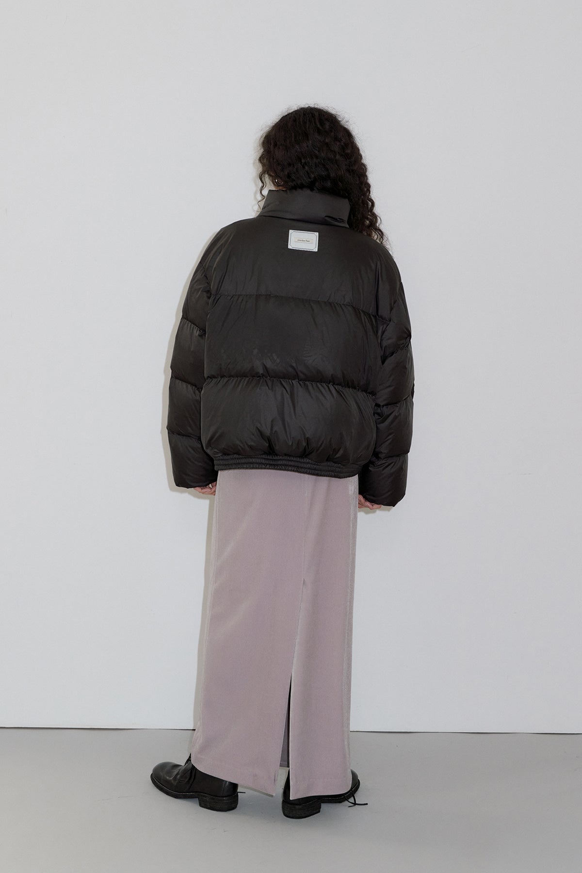 Overdueflair Glossy Down Padding Black