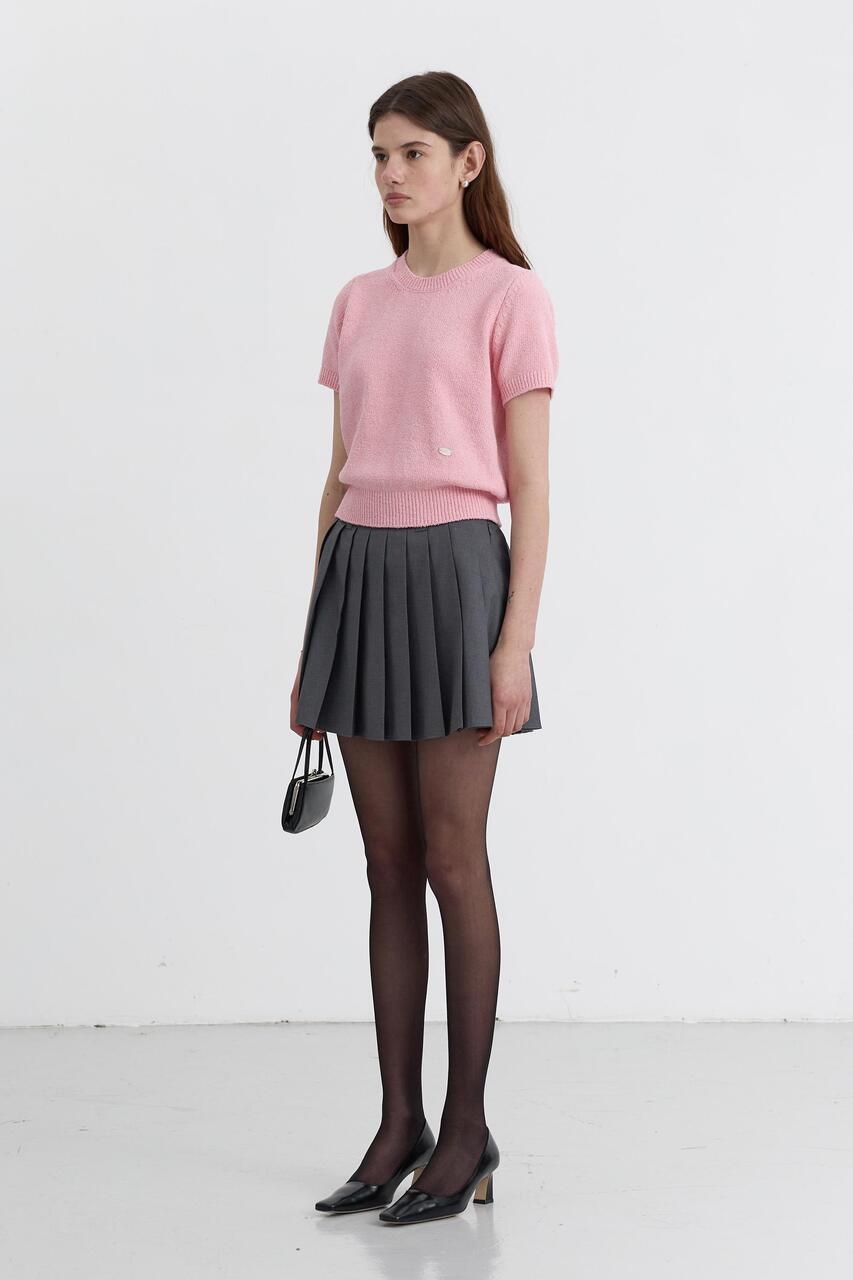 Dunst Summer Crewneck Knit Soft Pink