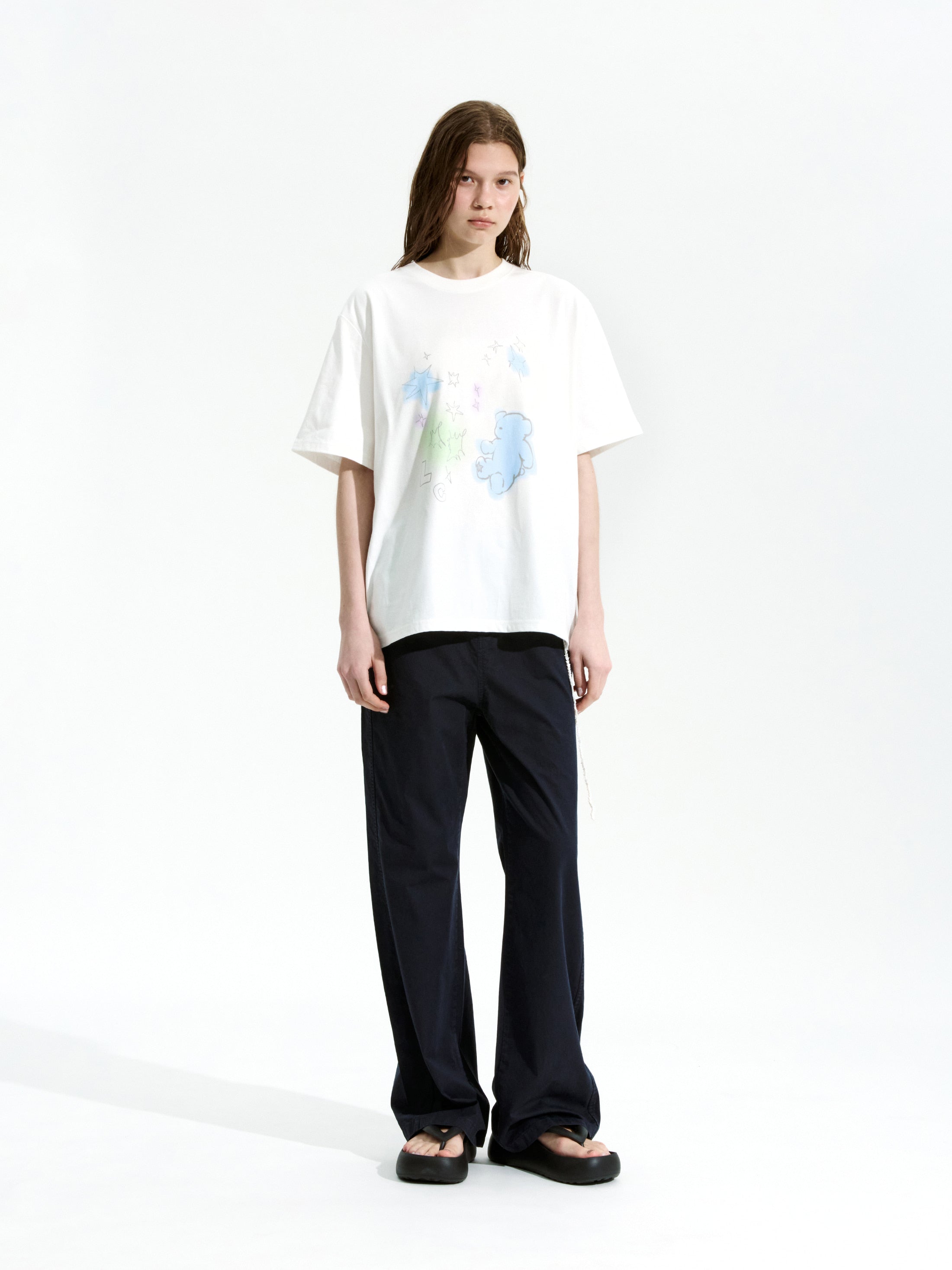 Low Classic Teddy T-Shirt Off White