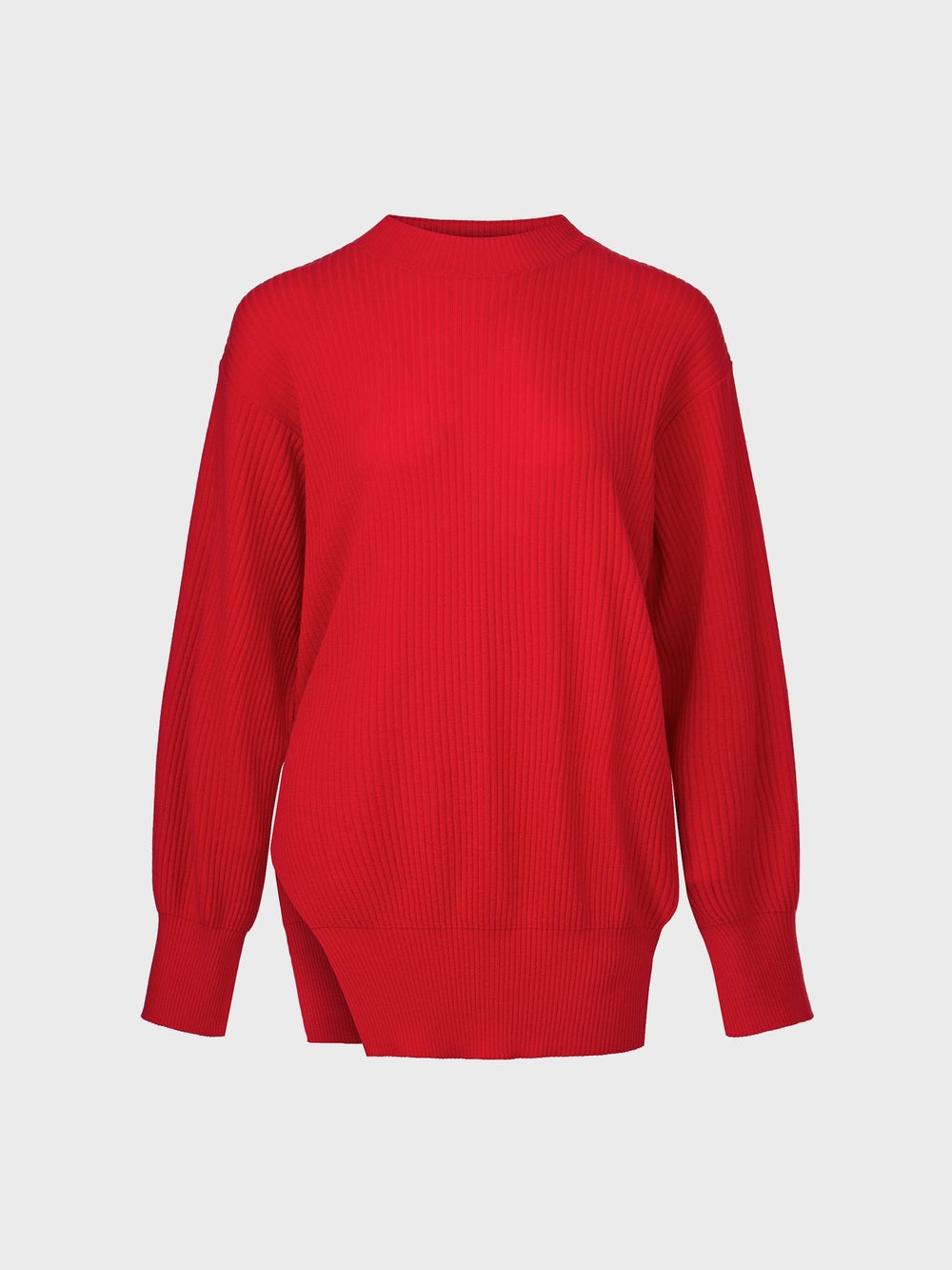 EENK Rib Knit Pullover - Red