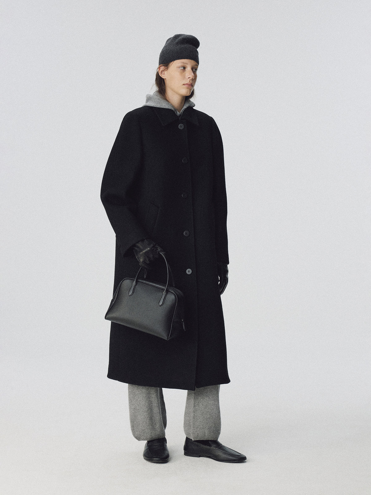Nothing Written Atelier wool coat (Black)