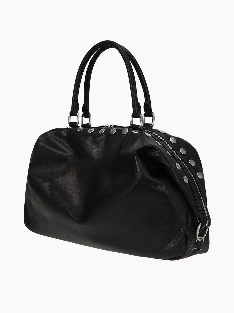 Margesherwood Dumpling Stud black washed nappa