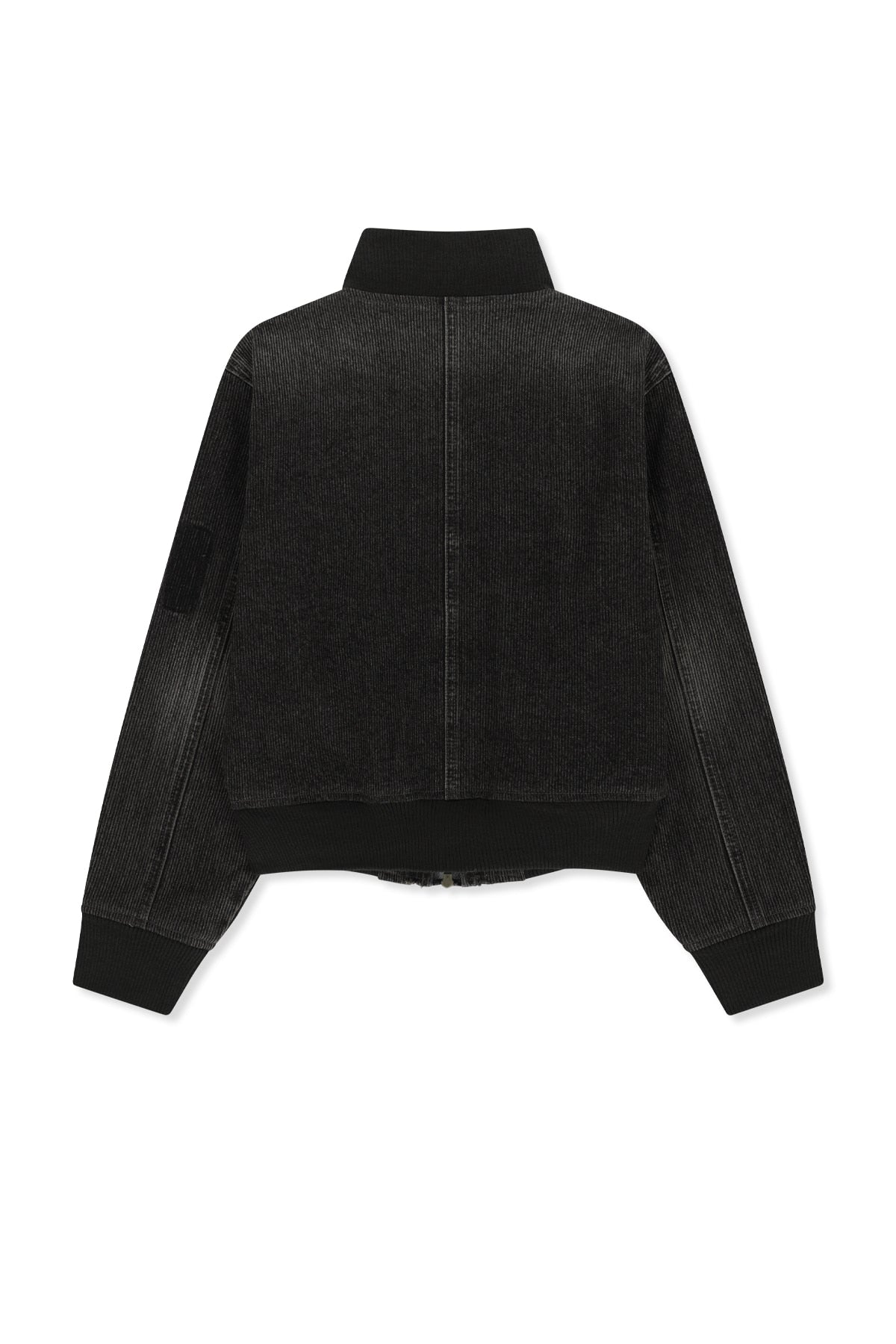 Matinkim Washed Rib Denim Blouson Jumper IN Dark Grey