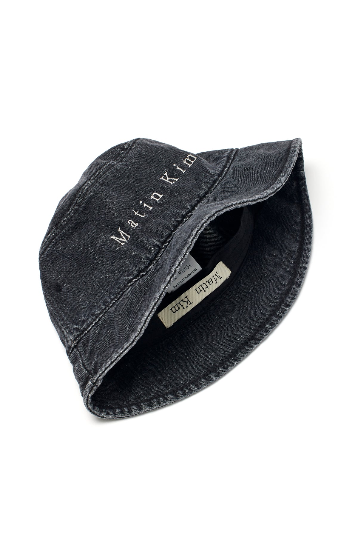 [matinkim] MATIN BLACK DENIM BUCKET HAT IN BLACK