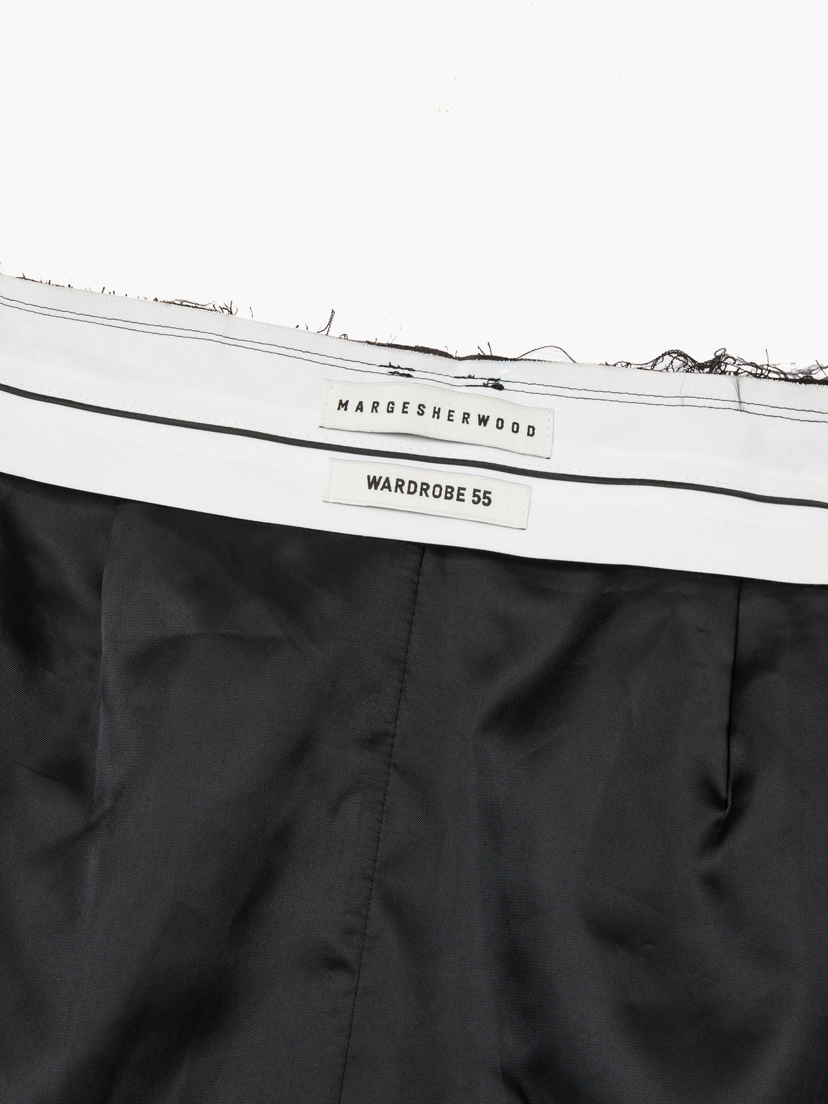 Margesherwood Cut-Off Maxi Skirt black