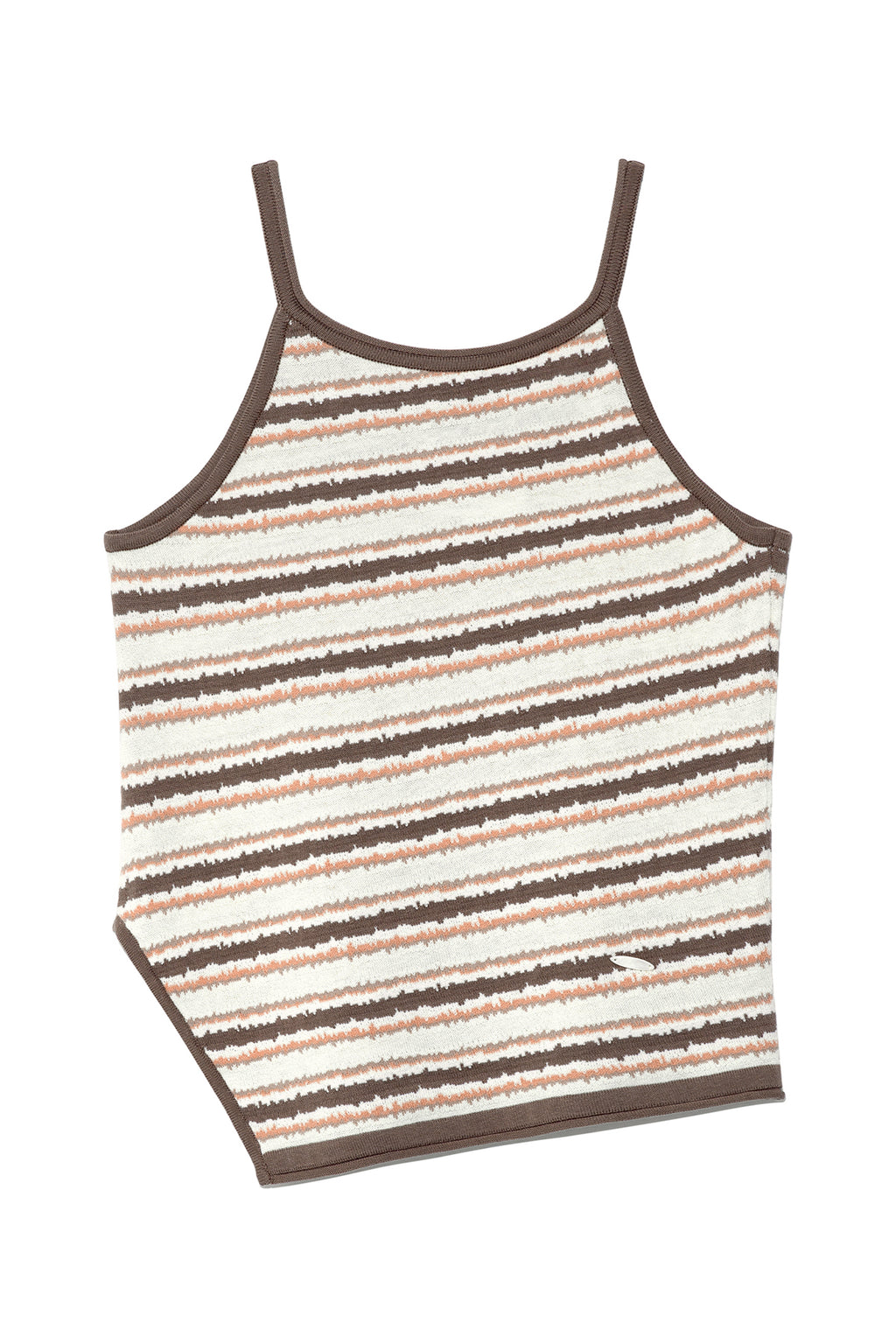 Matinkim Multi Stripe Sleeveless Knit Top IN Brown