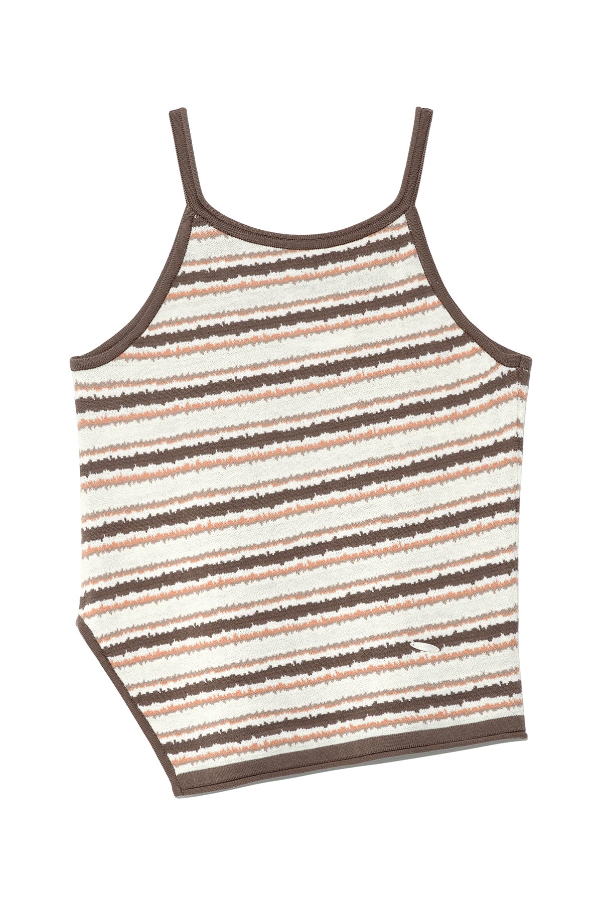 Matinkim Multi Stripe Sleeveless Knit Top IN Brown