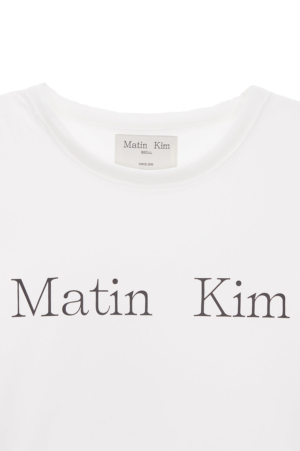 Matinkim Matin Kim Logo Crop Top IN White