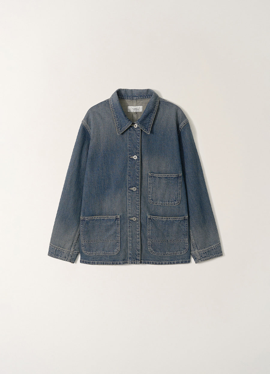 Nothing Written Denim work jacket (Light indigo, M)