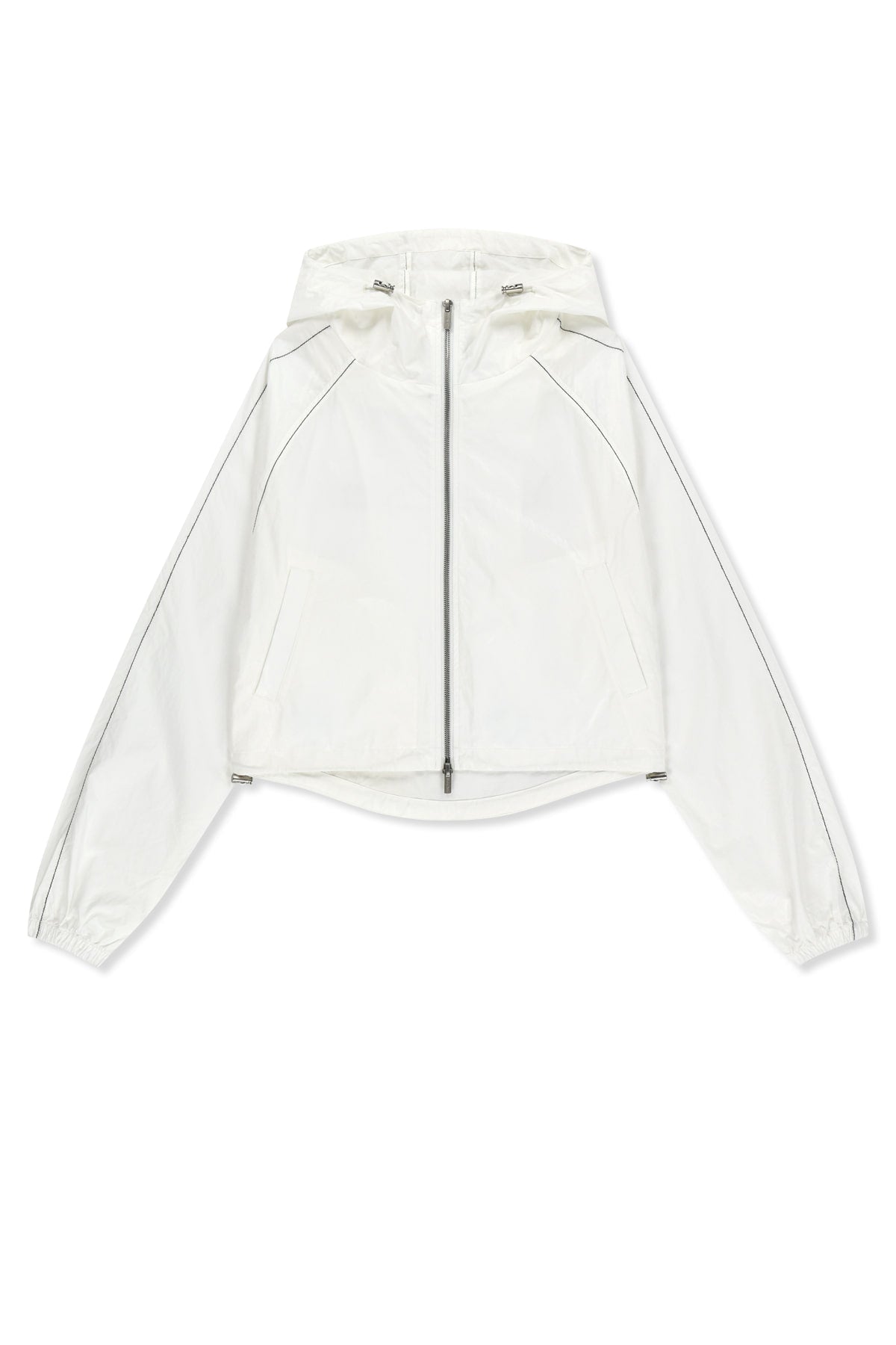 Matinkim Matin Crop Hoody Coating Jumper IN White
