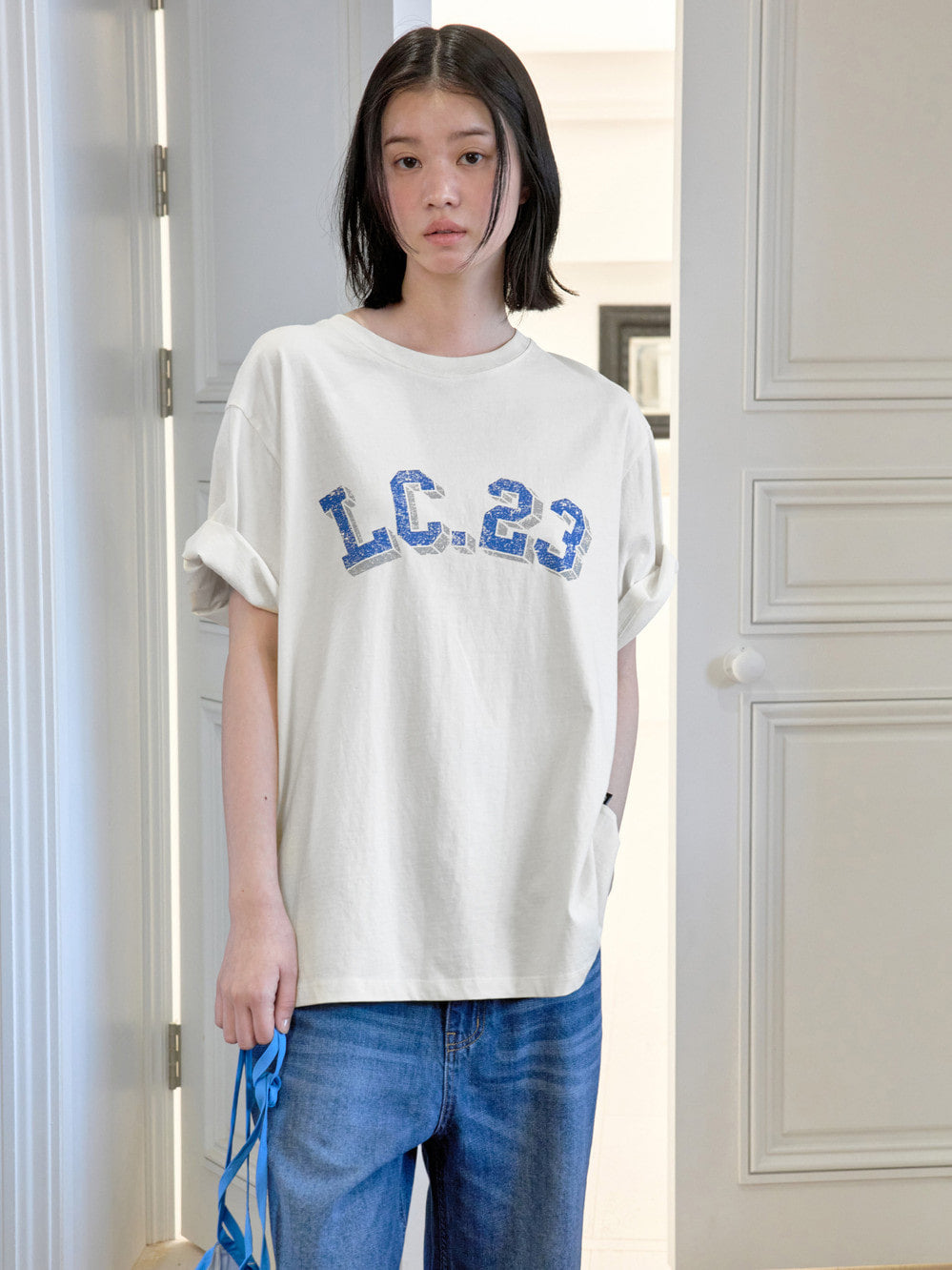 Low Classic Lc 23 Basic Tee Ivory