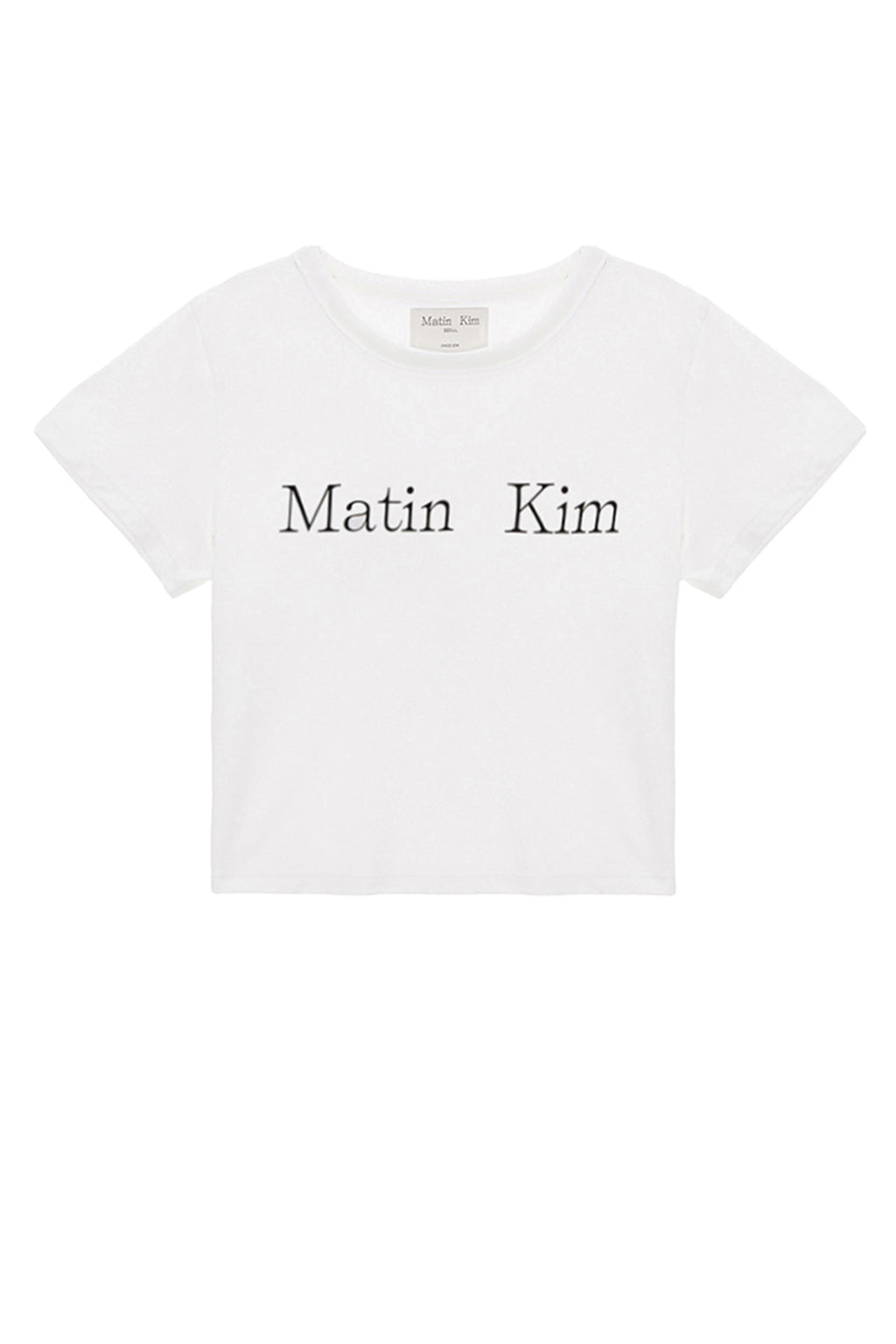 Matinkim Matin Kim Logo Crop Top IN White