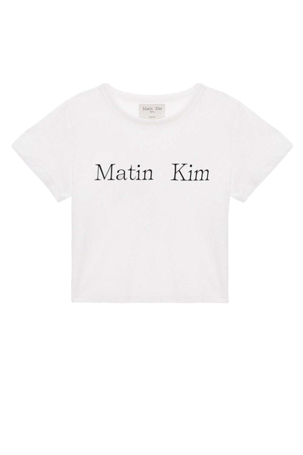 Matinkim Matin Kim Logo Crop Top IN White