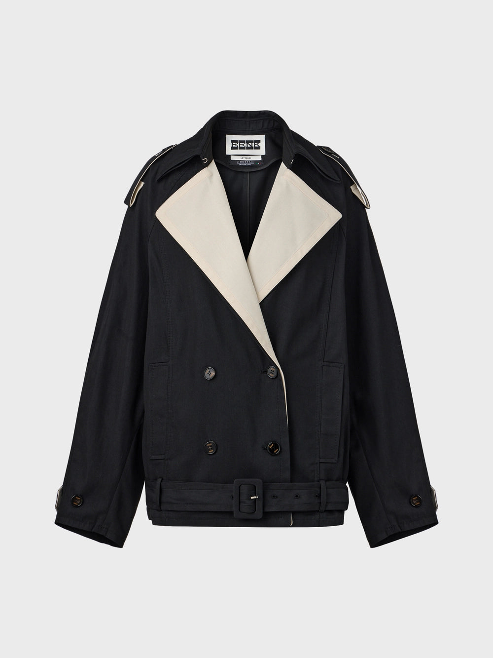 EENK Half Trench Coat - Black
