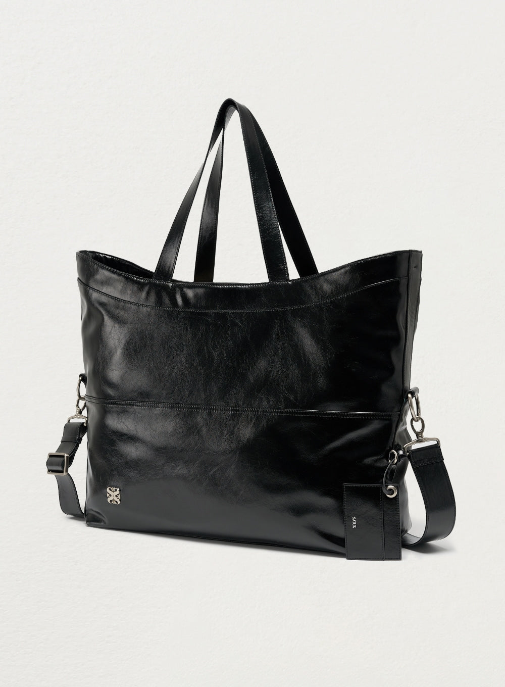 [satur] Nuoro 3-Way Bag - Glossy Black