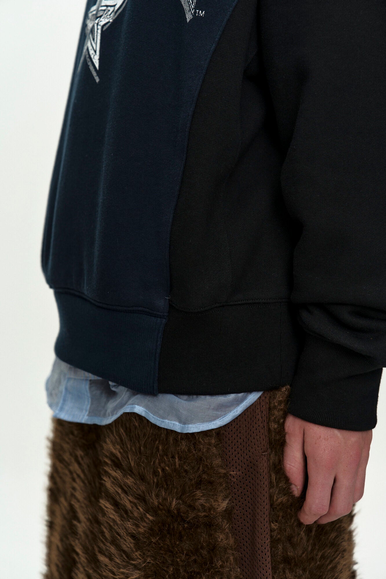Andersson Bell Unisex Arch Logo Layered Sweatshirt