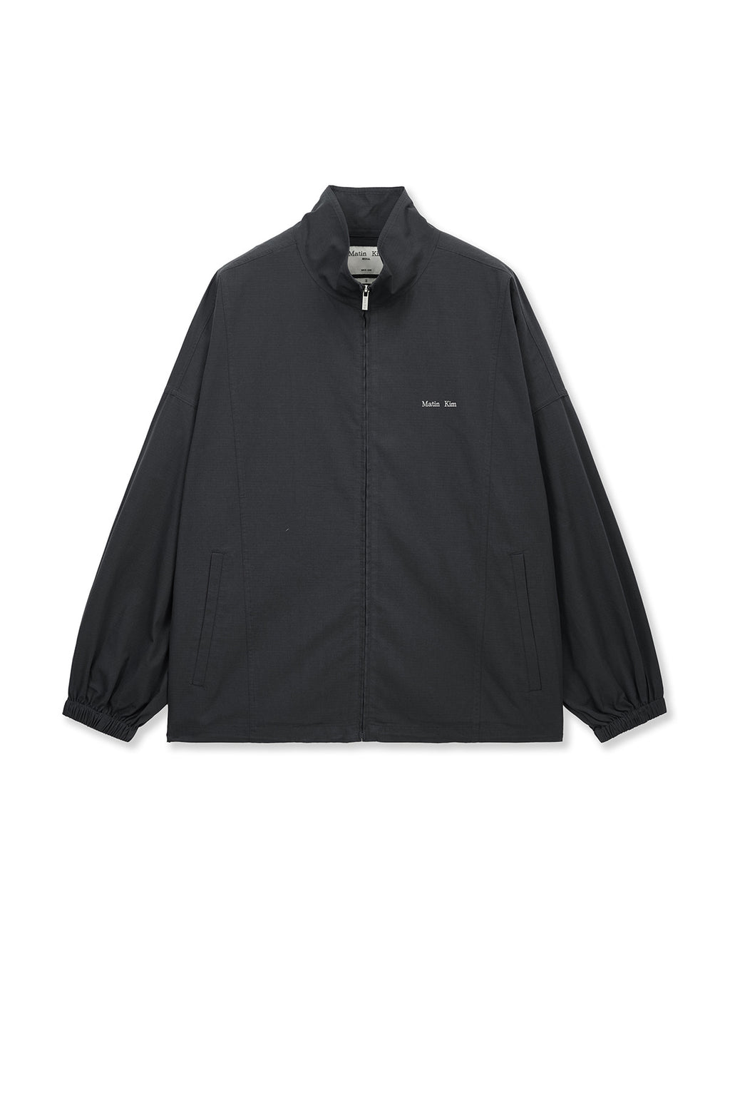 Matinkim Back Logo High Neck Jumper IN Charcoal