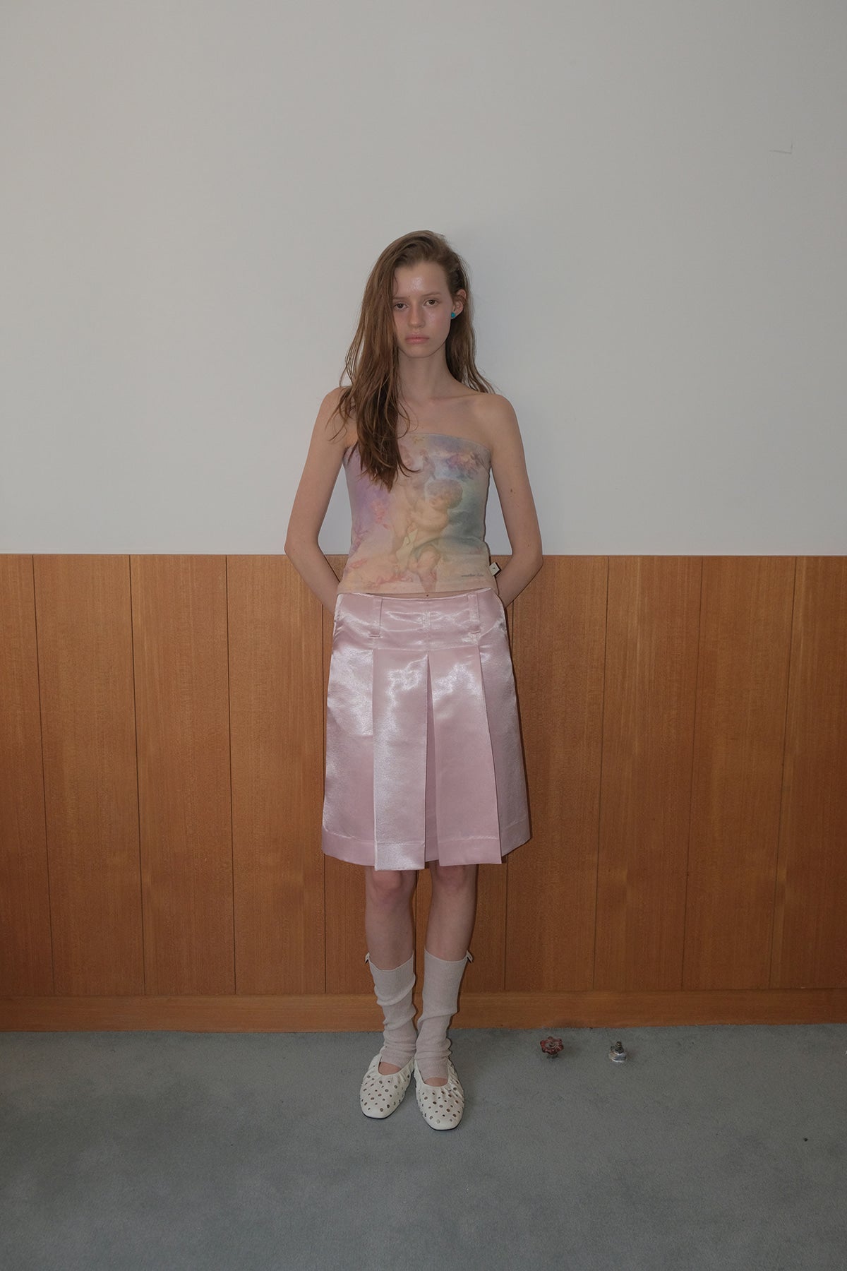 Overdueflair Angel Terry Tube Top Mix Pink