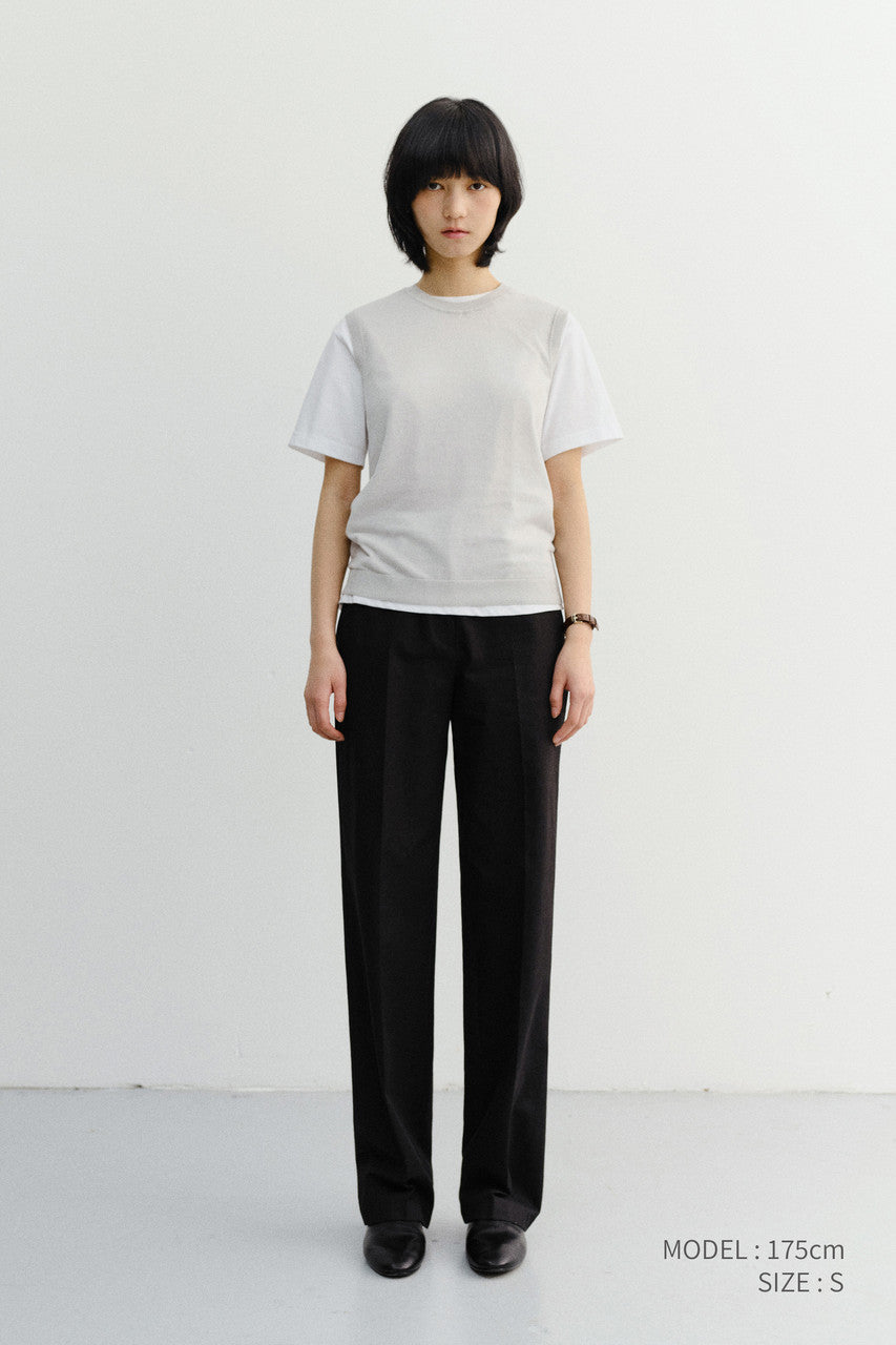 Dunst Summer Straight Chino Slacks Black