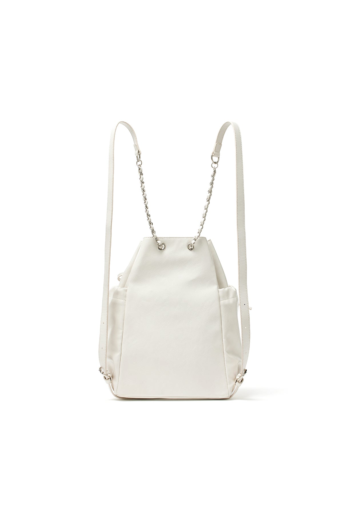 [matinkim] DRAW STRING RIBBON BACK PACK IN IVORY