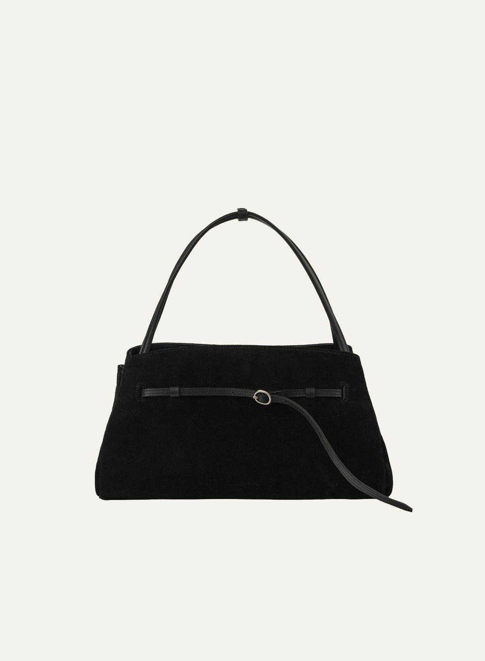 Kindersalmon Ovié Suede Leather Bag Black (S)
