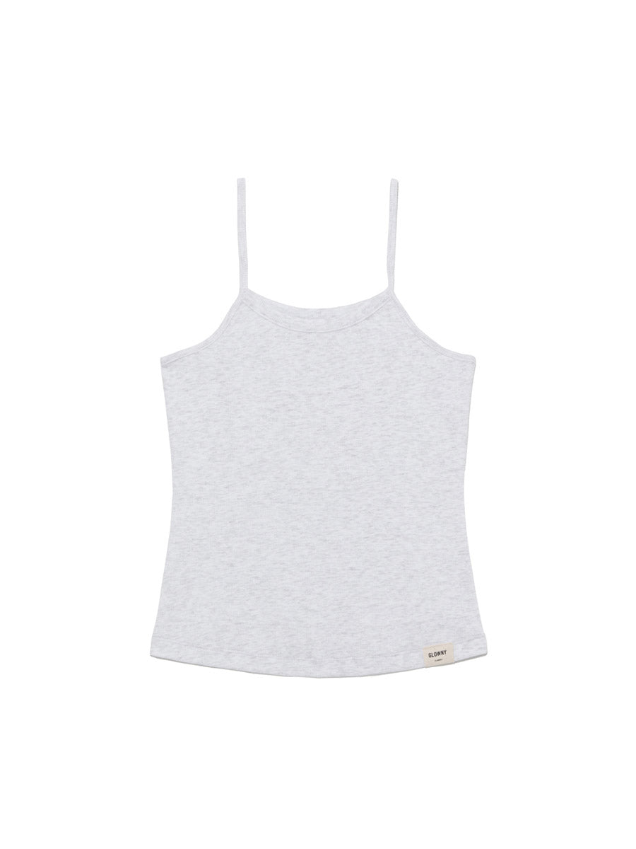GLOWNY G Fine Rib Camisole (Melange Gray)
