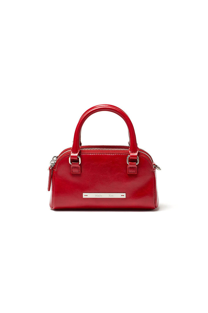 Matinkim Double Zipper Mini Cross Bag IN Red