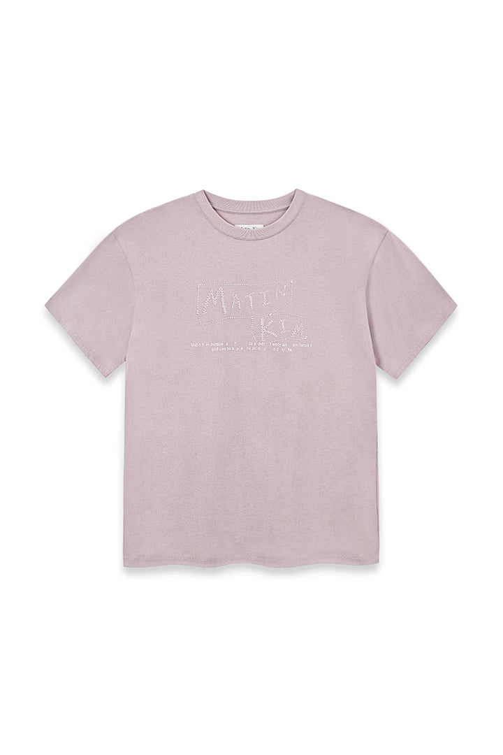 Matinkim Doodle Logo Graphic Top IN Lilac